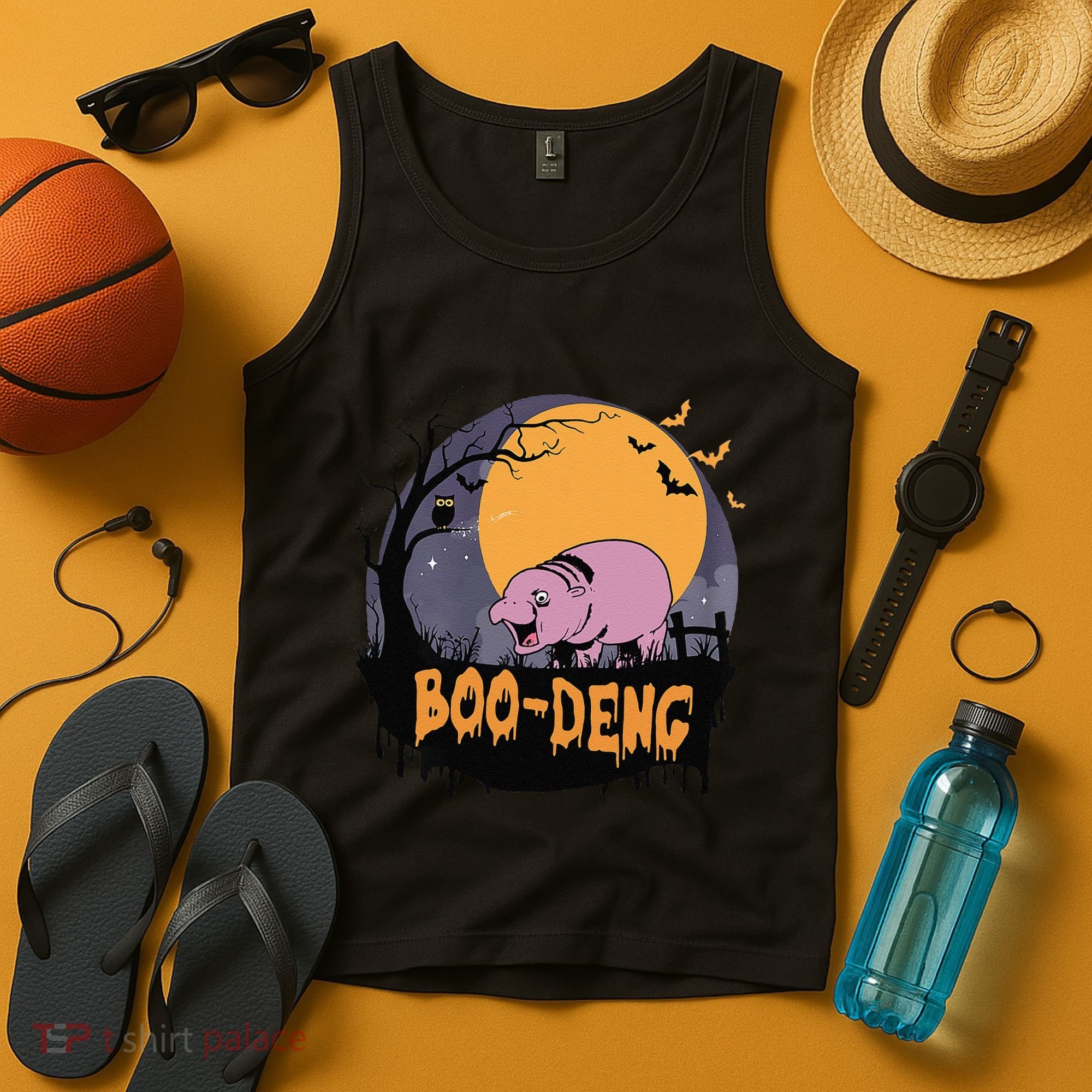 Moo Deng Halloween Boo Deng Halloween Tank Top