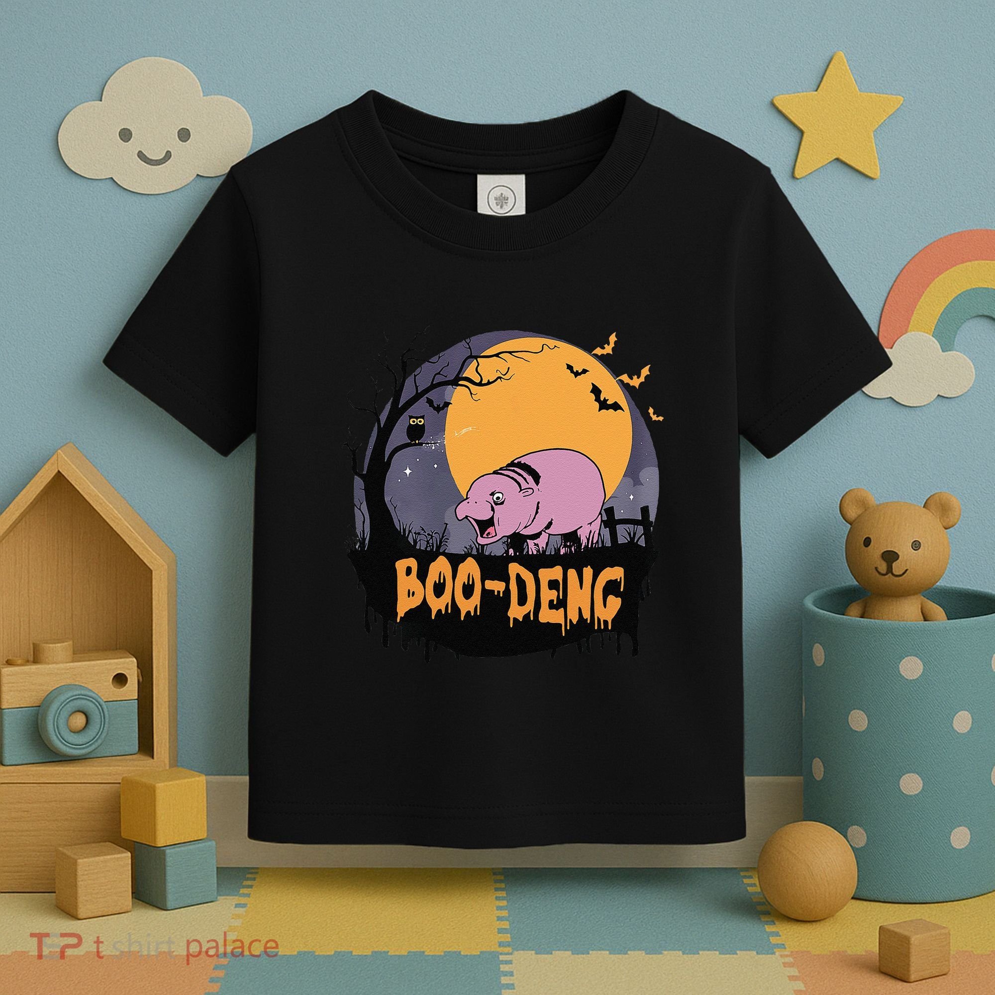 Moo Deng Halloween Boo Deng Halloween Toddler T-Shirt