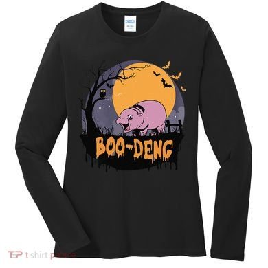 Moo Deng Halloween Boo Deng Halloween Women's Long Sleeve Shirt
