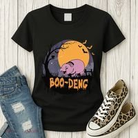 Moo Deng Halloween Boo Deng Halloween Women's T-Shirt thumb 3