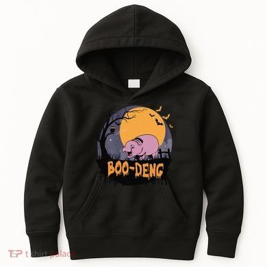 Moo Deng Halloween Boo Deng Halloween Kids Hoodie