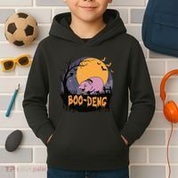 Moo Deng Halloween Boo Deng Halloween Kids Hoodie thumb 2