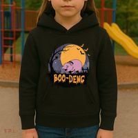 Moo Deng Halloween Boo Deng Halloween Kids Hoodie thumb 3