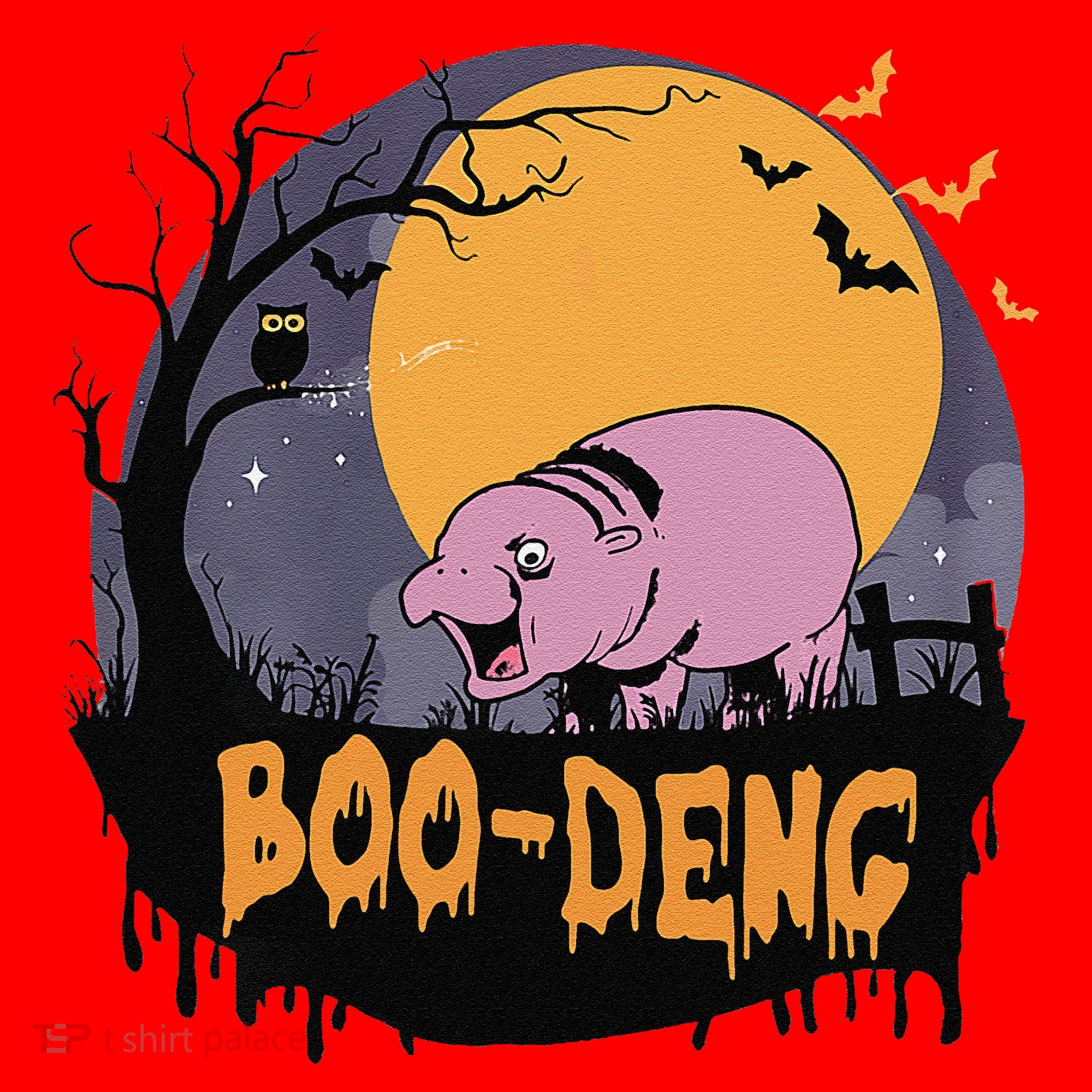 Moo Deng Halloween Boo Deng Halloween Santa Hat