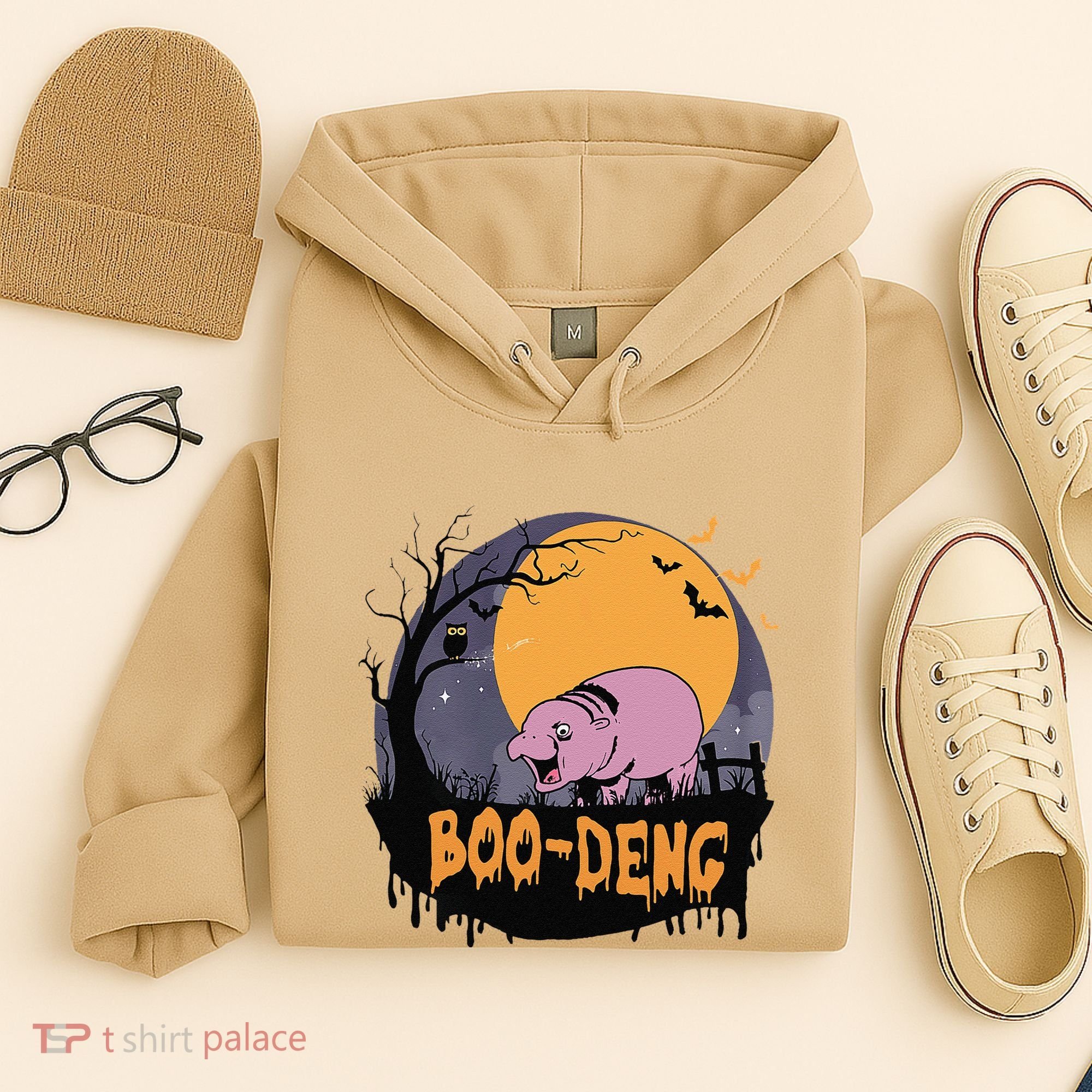 Moo Deng Halloween Boo Deng Halloween Hoodie
