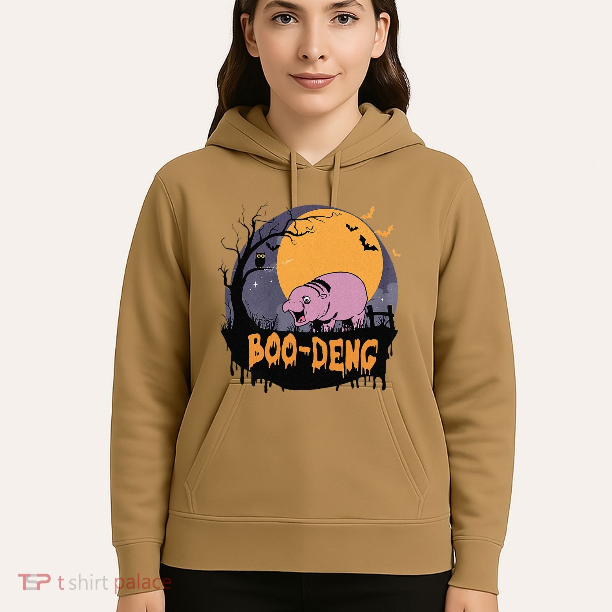 Moo Deng Halloween Boo Deng Halloween Hoodie