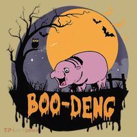 Moo Deng Halloween Boo Deng Halloween Mousepad thumb 1