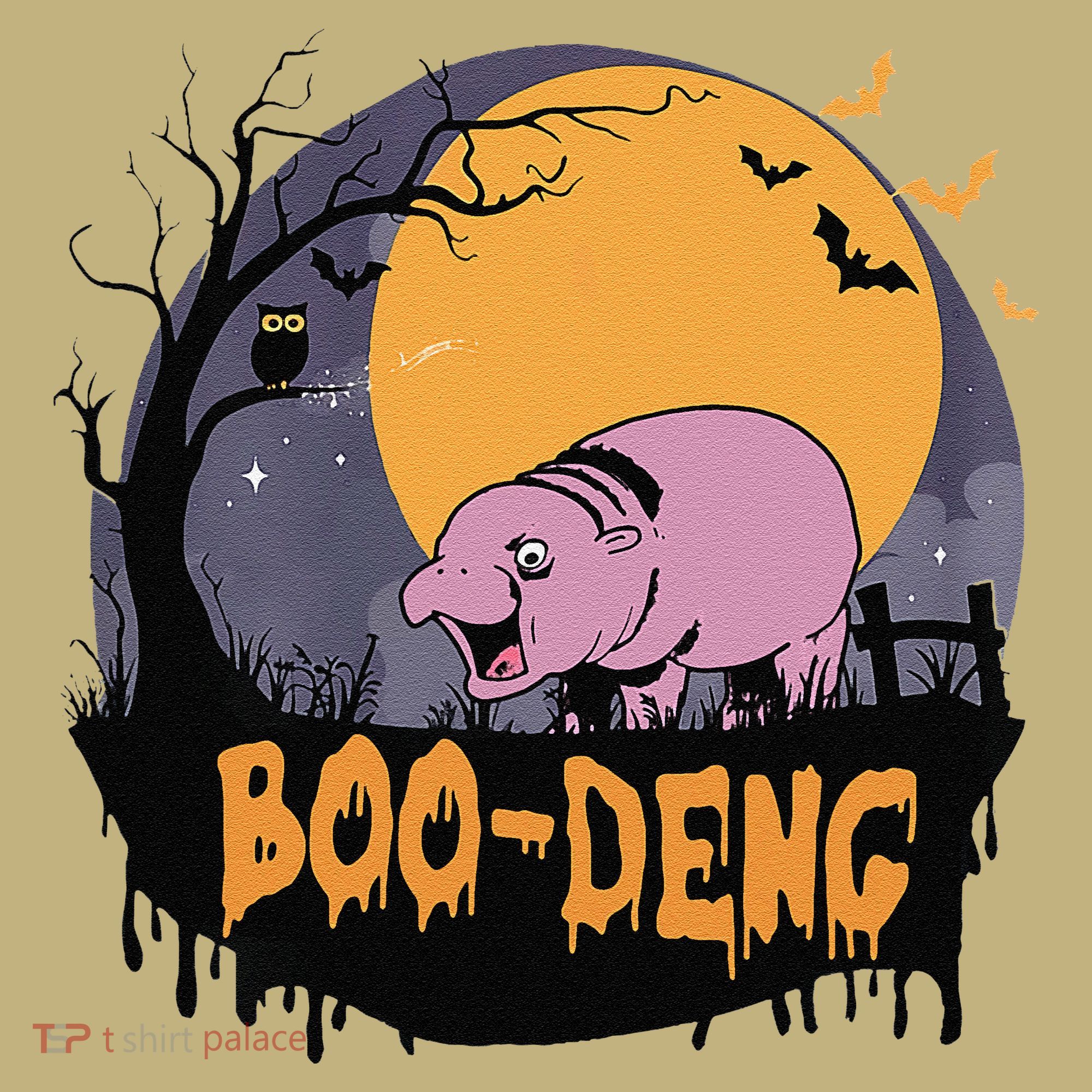 Moo Deng Halloween Boo Deng Halloween Mousepad