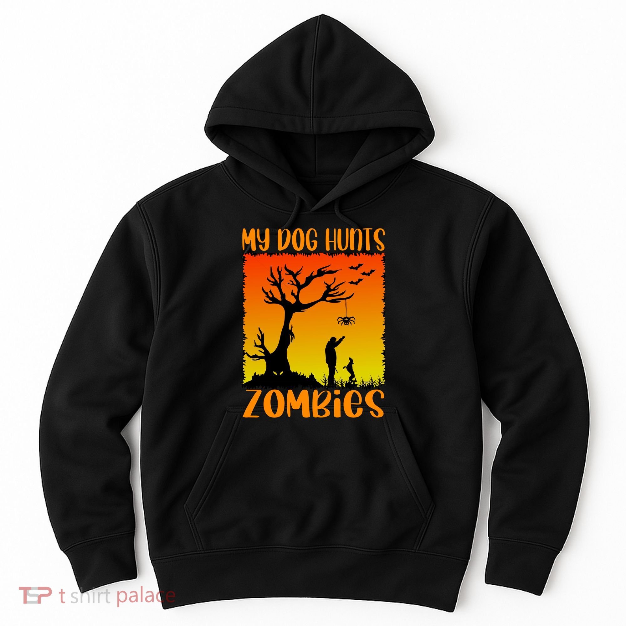 My Dog Hunts Zombies Halloween Hoodie