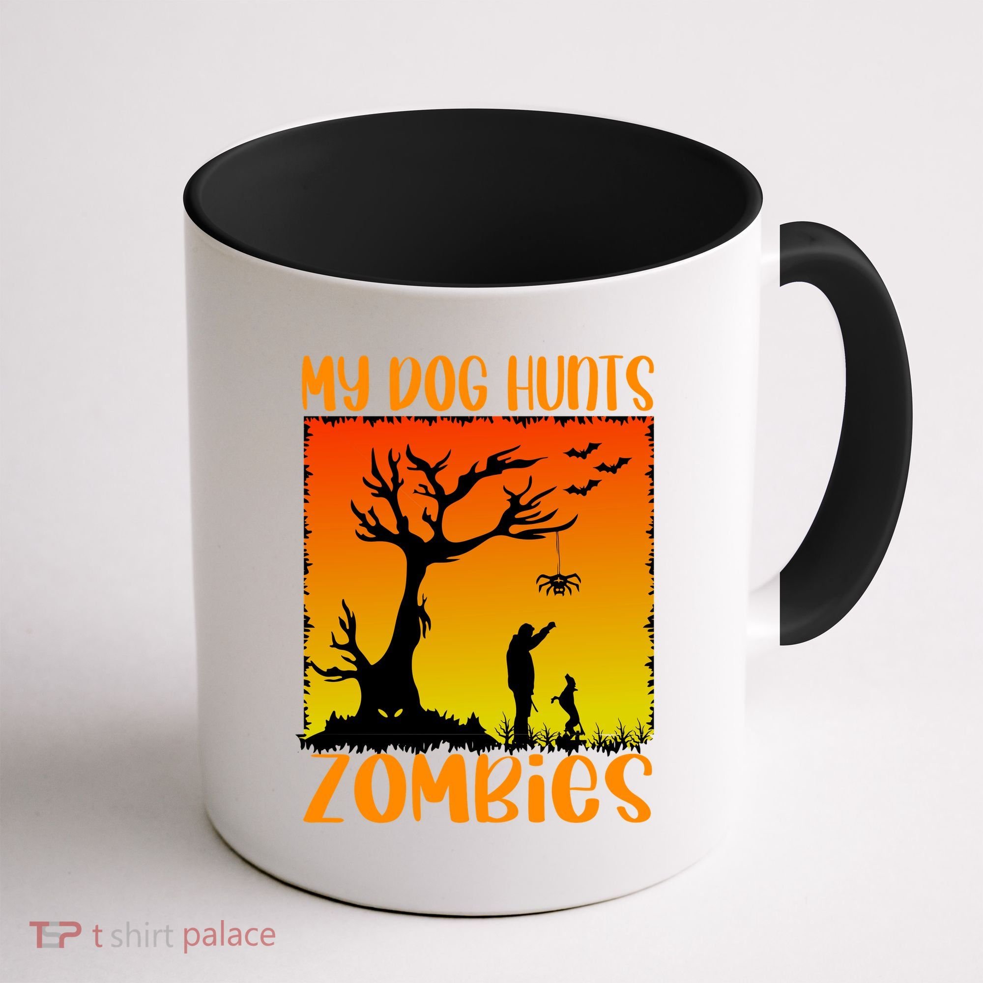 My Dog Hunts Zombies Halloween Coffee Mug