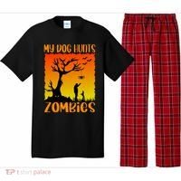 My Dog Hunts Zombies Halloween Pajama Set thumb 0