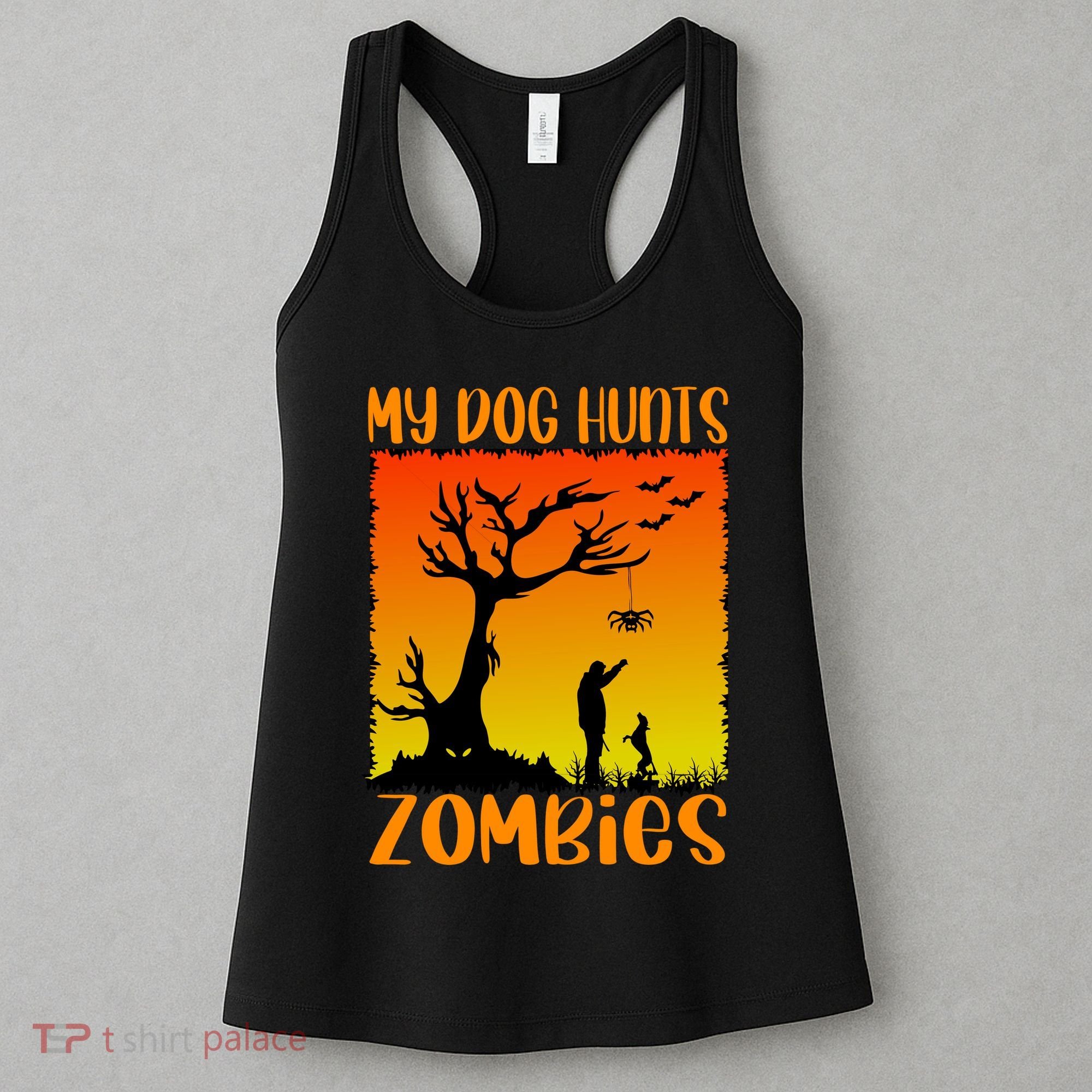 My Dog Hunts Zombies Halloween Women's Tank Top
