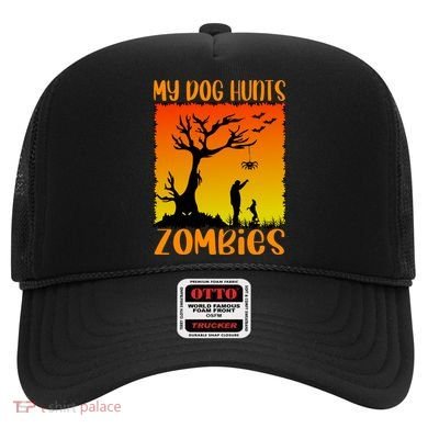 My Dog Hunts Zombies Halloween Hat