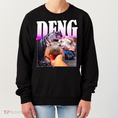 Moo Deng Hippo Baby Pygmy Funny Women's Sweatshirt