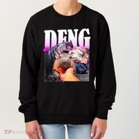 Moo Deng Hippo Baby Pygmy Funny Women's Sweatshirt thumb 0