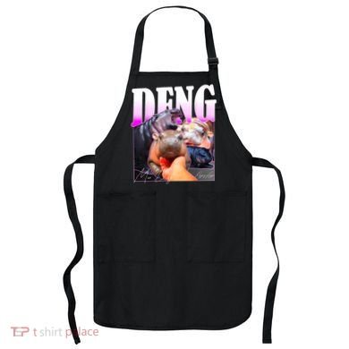 Moo Deng Hippo Baby Pygmy Funny Apron