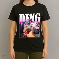 Moo Deng Hippo Baby Pygmy Funny T-Shirt thumb 4
