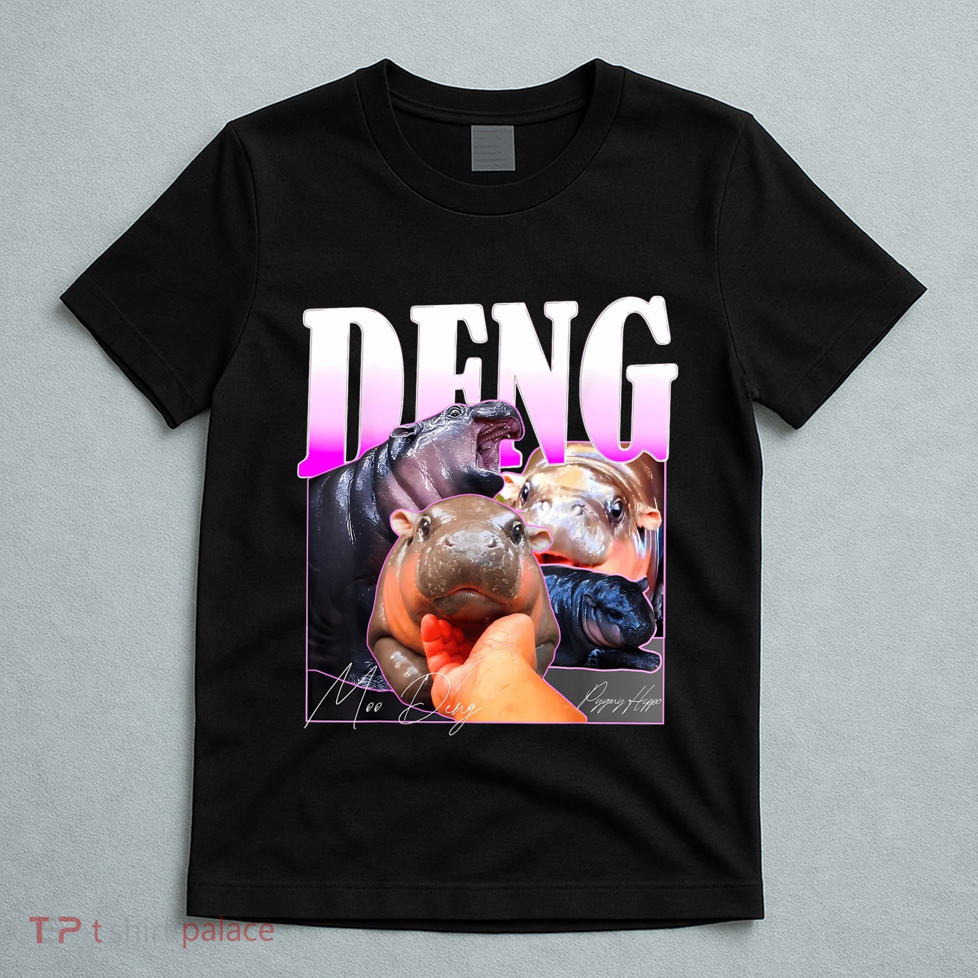 Moo Deng Hippo Baby Pygmy Funny T-Shirt