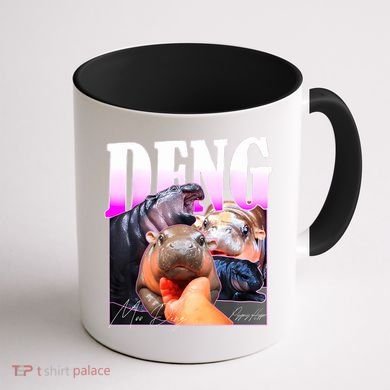 Moo Deng Hippo Baby Pygmy Funny Coffee Mug back