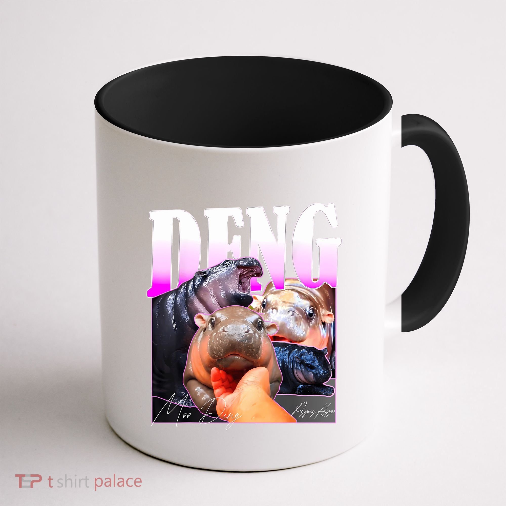 Moo Deng Hippo Baby Pygmy Funny Coffee Mug