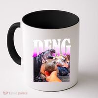 Moo Deng Hippo Baby Pygmy Funny Coffee Mug thumb 0
