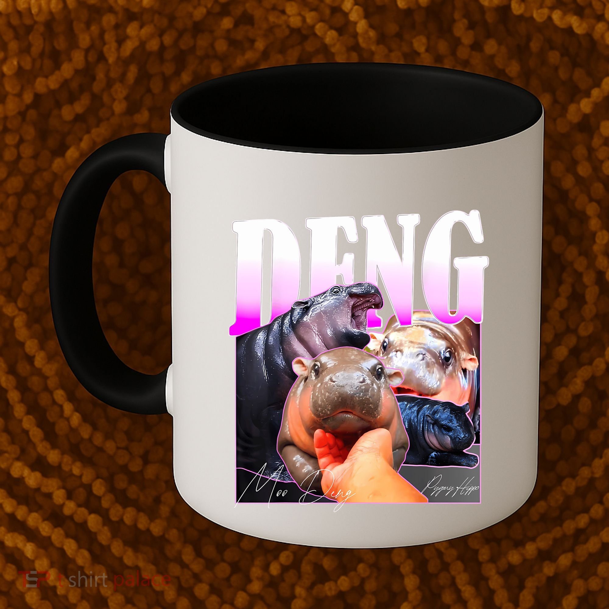Moo Deng Hippo Baby Pygmy Funny Coffee Mug