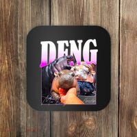 Moo Deng Hippo Baby Pygmy Funny Coaster thumb 0