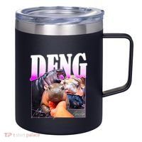 Moo Deng Hippo Baby Pygmy Funny 12oz Stainless Steel Coffee Mug thumb 0