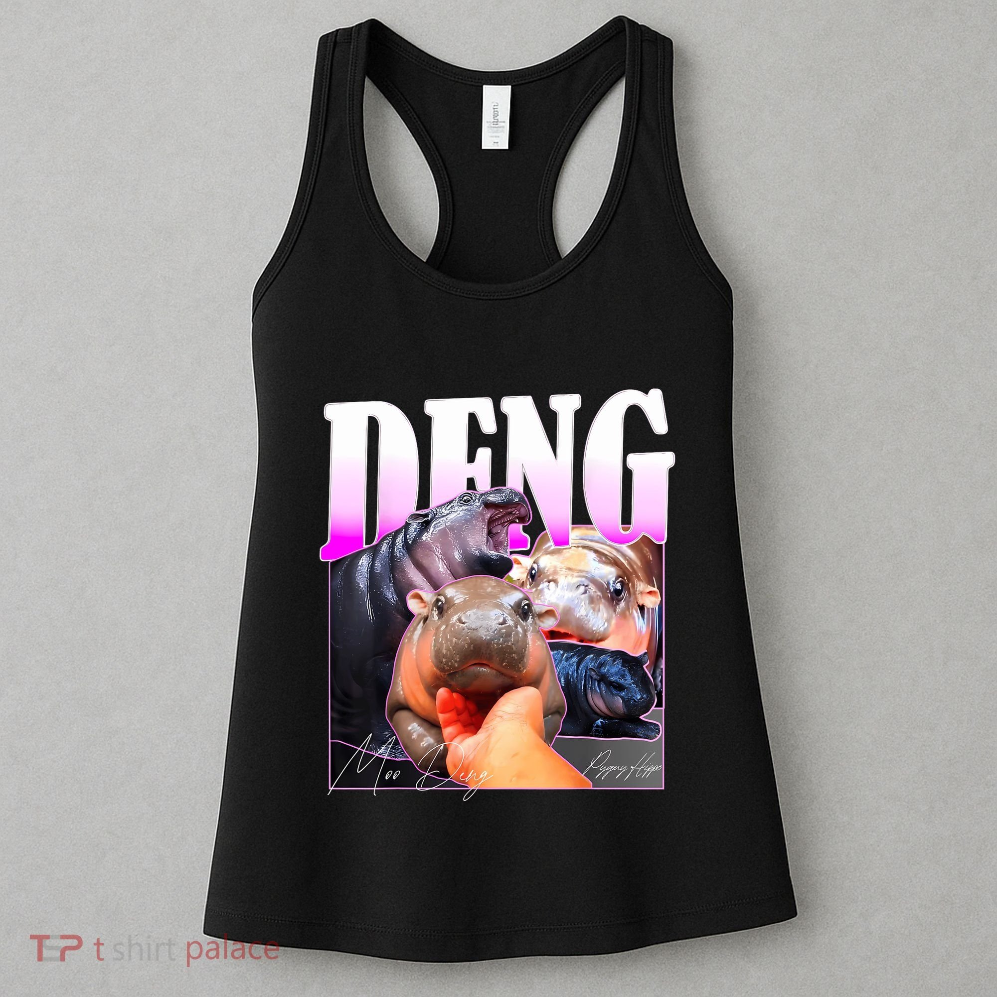 Moo Deng Hippo Baby Pygmy Funny Women's Tank Top