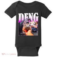 Moo Deng Hippo Baby Pygmy Funny Baby Bodysuit thumb 0