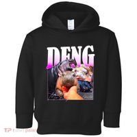 Moo Deng Hippo Baby Pygmy Funny Toddler Hoodie thumb 0