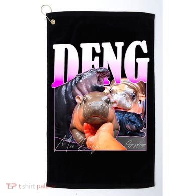 Moo Deng Hippo Baby Pygmy Funny Golf Towel