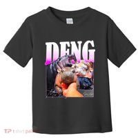 Moo Deng Hippo Baby Pygmy Funny Toddler T-Shirt thumb 0