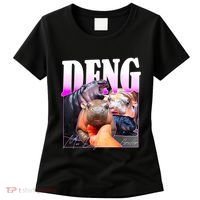 Moo Deng Hippo Baby Pygmy Funny Women's T-Shirt thumb 0
