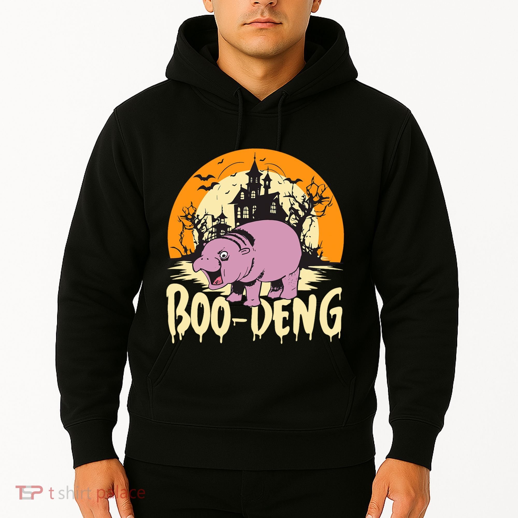 Moo Deng Halloween Boo Deng Halloween Hoodie