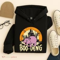 Moo Deng Halloween Boo Deng Halloween Hoodie thumb 4