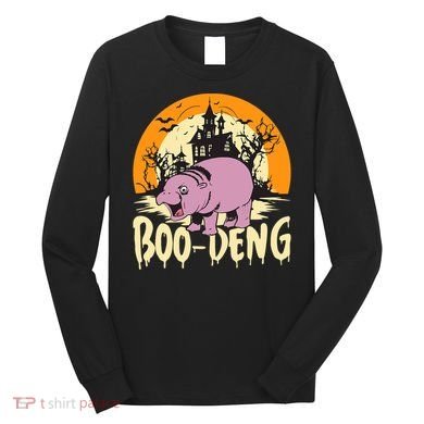 Moo Deng Halloween Boo Deng Halloween Long Sleeve Shirt