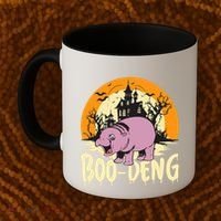 Moo Deng Halloween Boo Deng Halloween Coffee Mug thumb 2