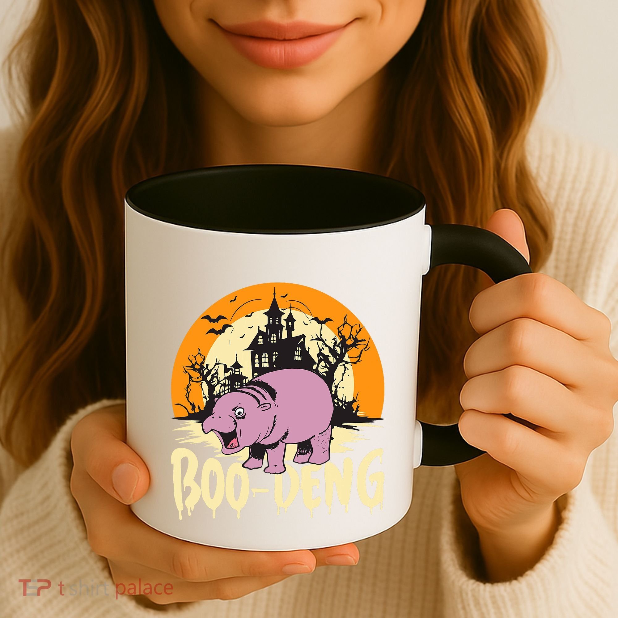 Moo Deng Halloween Boo Deng Halloween Coffee Mug