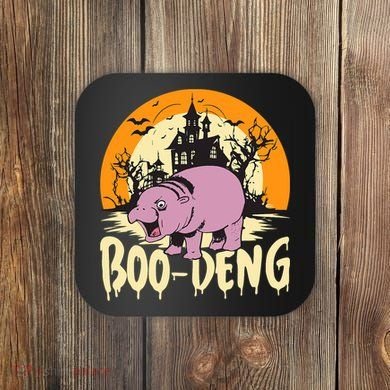 Moo Deng Halloween Boo Deng Halloween Coaster
