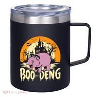 Moo Deng Halloween Boo Deng Halloween 12oz Stainless Steel Coffee Mug thumb 0