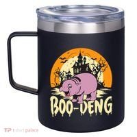 Moo Deng Halloween Boo Deng Halloween 12oz Stainless Steel Coffee Mug thumb 2