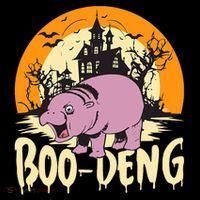 Moo Deng Halloween Boo Deng Halloween Ornament thumb 1