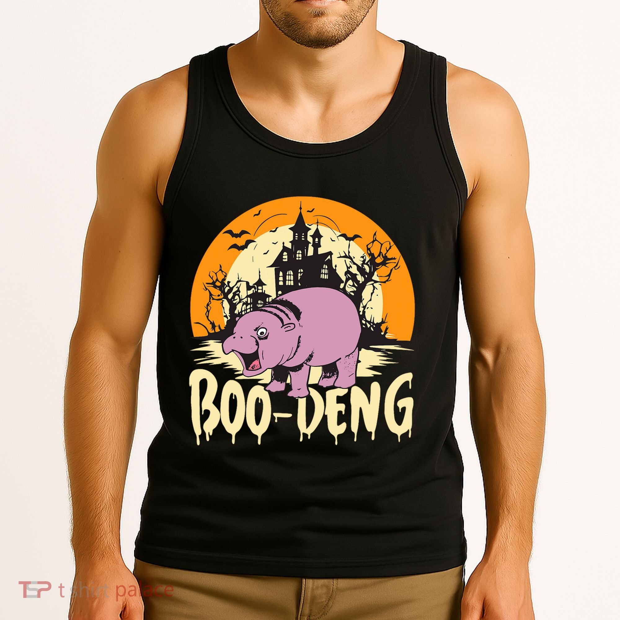 Moo Deng Halloween Boo Deng Halloween Tank Top