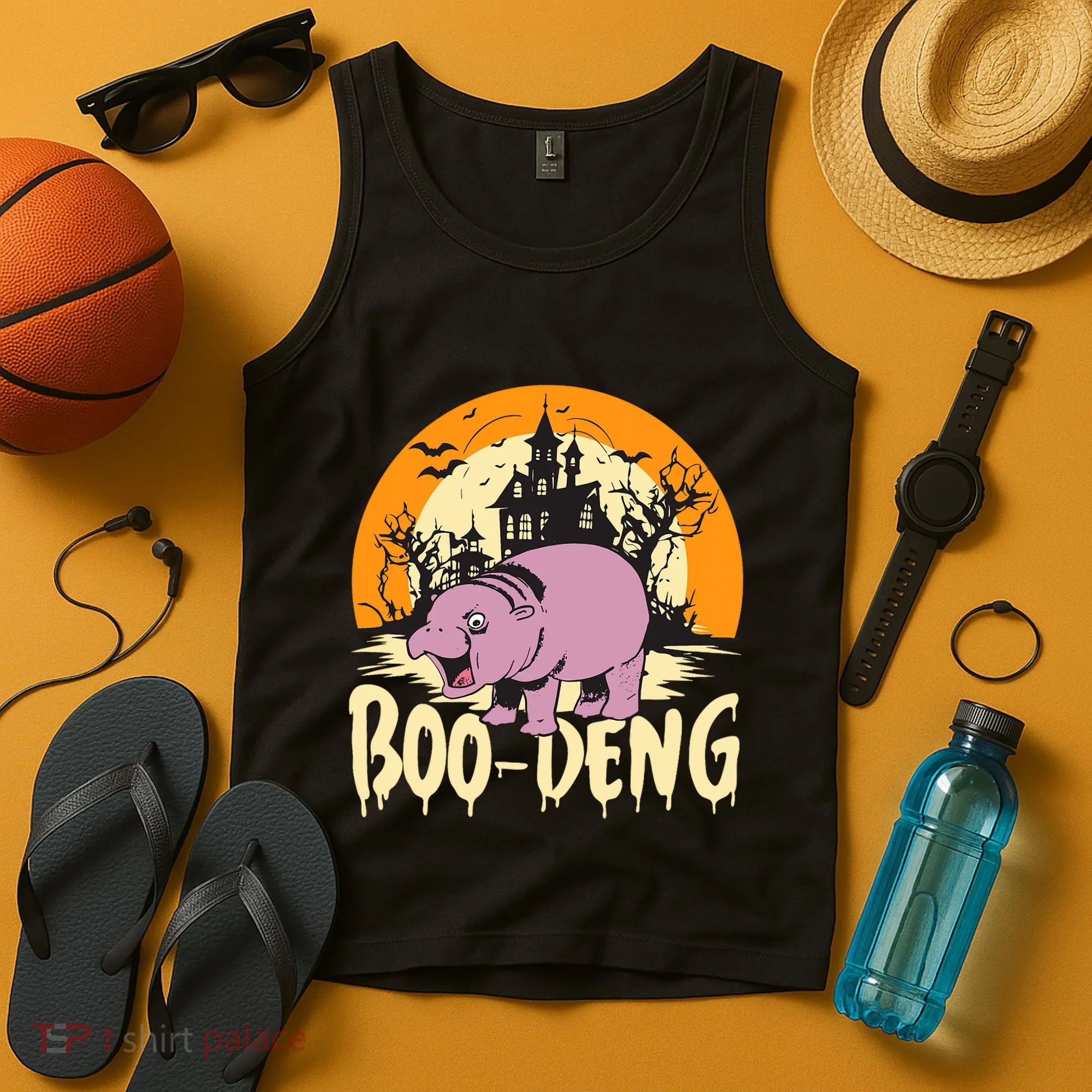 Moo Deng Halloween Boo Deng Halloween Tank Top