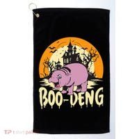 Moo Deng Halloween Boo Deng Halloween Golf Towel thumb 0