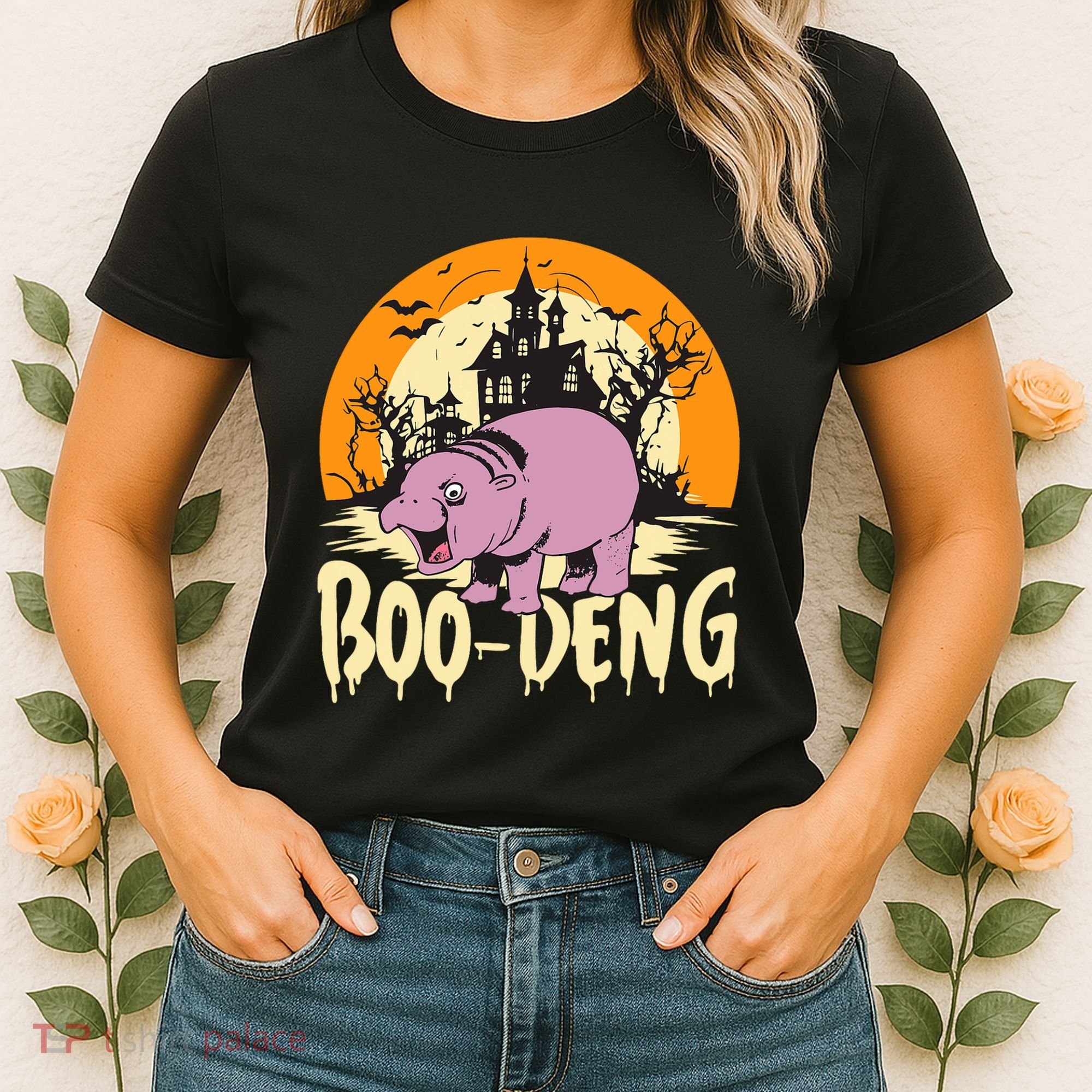 Moo Deng Halloween Boo Deng Halloween Women's T-Shirt