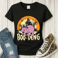 Moo Deng Halloween Boo Deng Halloween Women's T-Shirt thumb 3