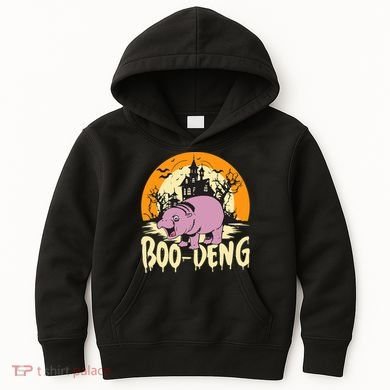 Moo Deng Halloween Boo Deng Halloween Kids Hoodie