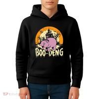 Moo Deng Halloween Boo Deng Halloween Kids Hoodie thumb 4